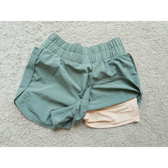 Columbia PFG Tidal Athletic Shorts Lined Pockets Olive Green Small Performance - Picture 6 of 8